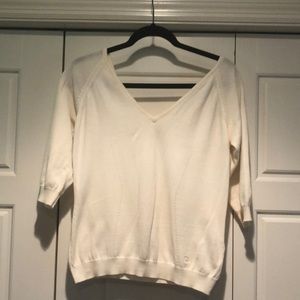 Burberry v-neck (front and rear) sweater. Size L